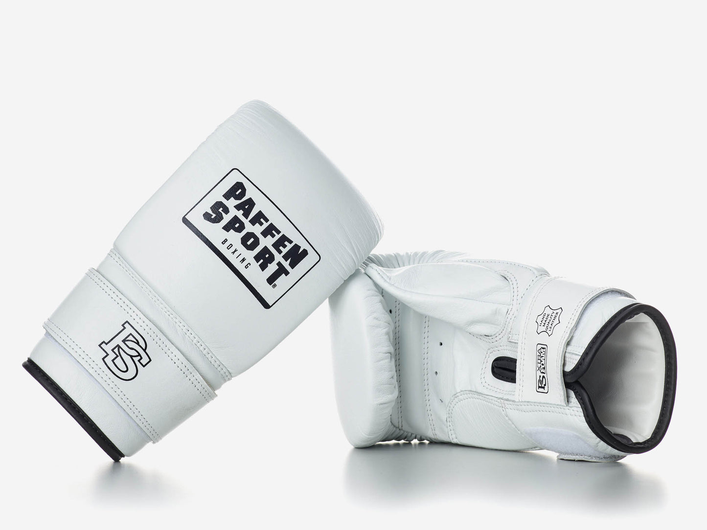 «PRO» Boxsackhandschuhe aus Leder "weiß"