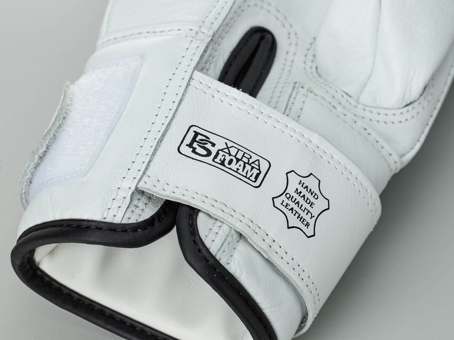 «PRO» Boxsackhandschuhe aus Leder "weiß"