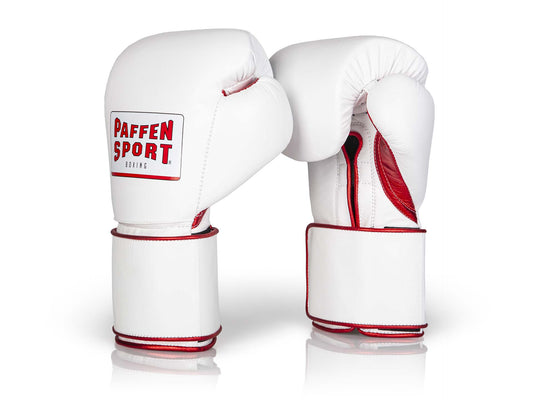 «PRO WIDE» Boxhandschuhe für das Sparring "weiß-rot"