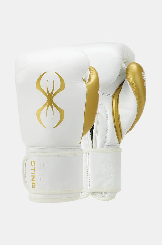 Sting Evolution Boxhandschuhe "weiß/gold"