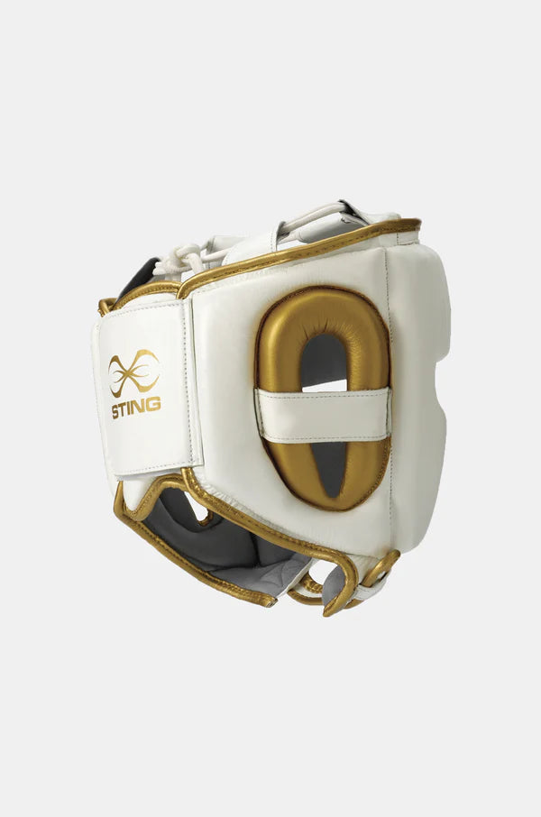 Sting Viper X Gel Full Face Kopfschutz "weiß/gold"