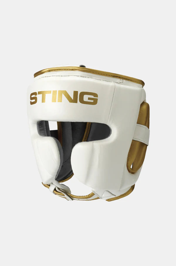 Sting Viper X Gel Full Face Kopfschutz "weiß/gold"